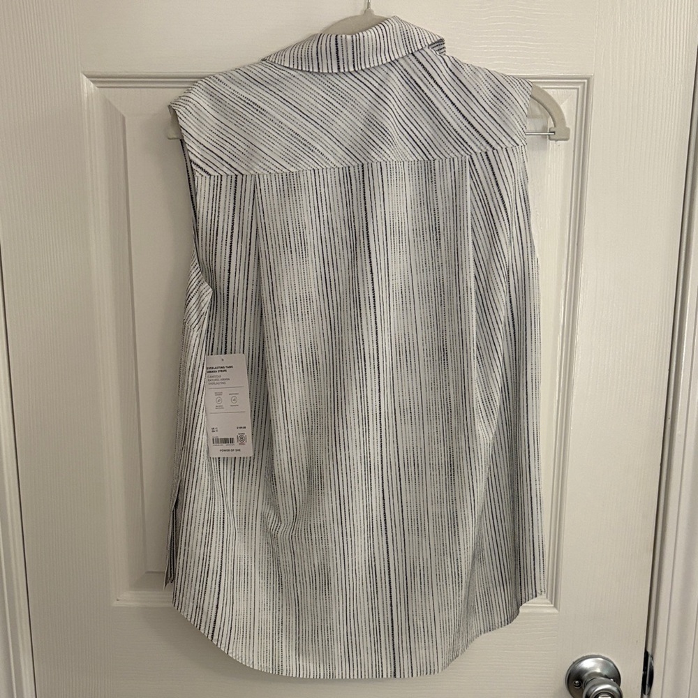 Athleta Black and White Striped Tank Top - Picture 4 of 6